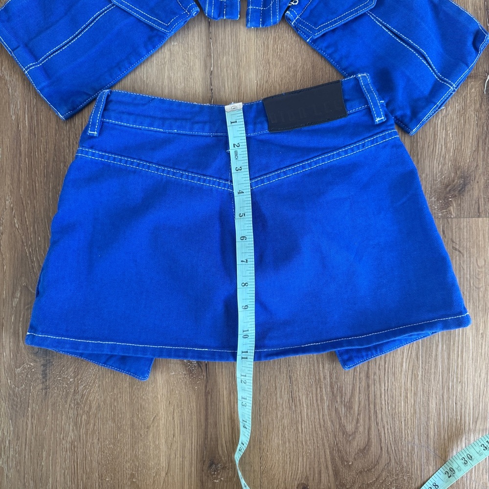 Dion Lee Blue Denim Corset & Mini Skirt Set AUS 4 US 0 - Picture 10 of 10